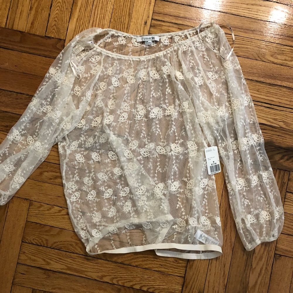 Forever 21 Lace blouse-Never worn with tag